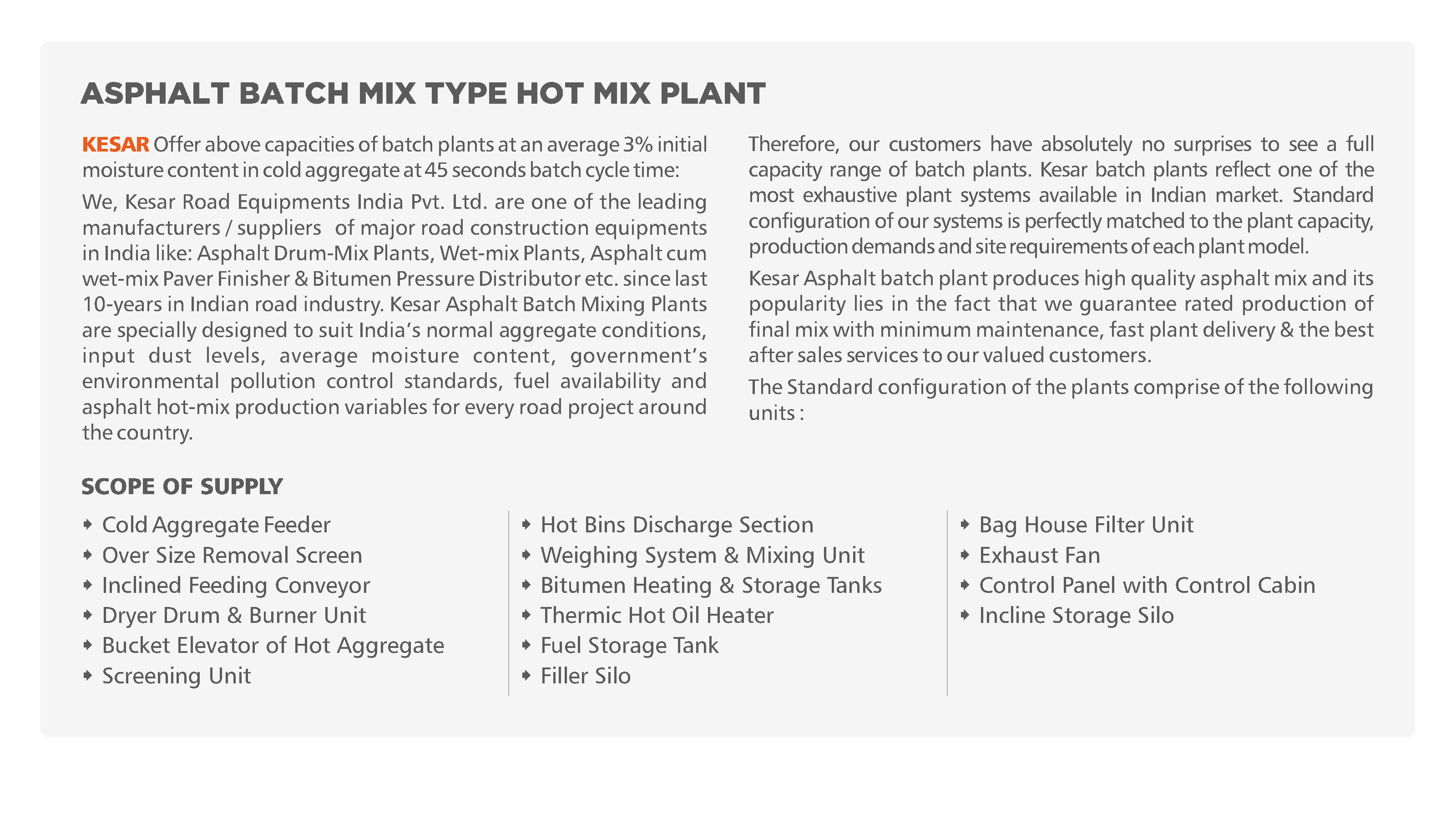 batching plant india